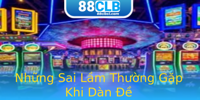 Những Sai Lầm Thường Gặp Khi Dàn Đề Những Sai Lầm Thường Gặp Khi Dàn Đề